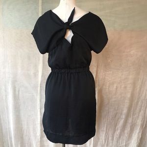 LIKE NEW BCBG Black Silk Dress